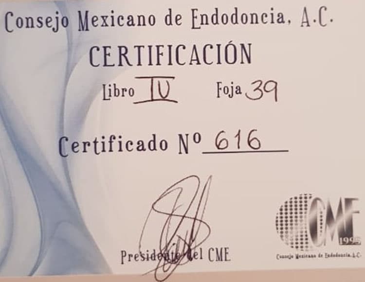 certificaciodo endodocia 2015